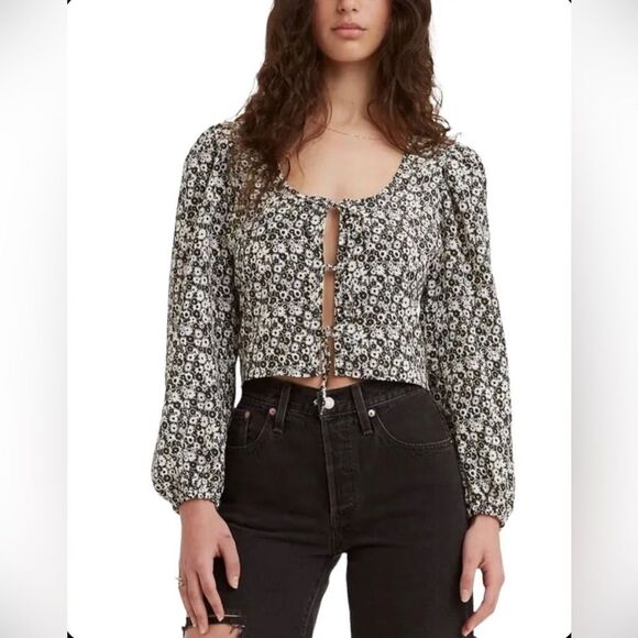 Levi’s Floral Blouse - Picture 1 of 2